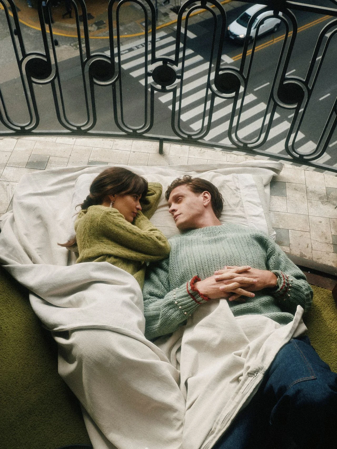 Image may contain Tanya Haden Person Romantic Adult Car Transportation Vehicle and Blanket