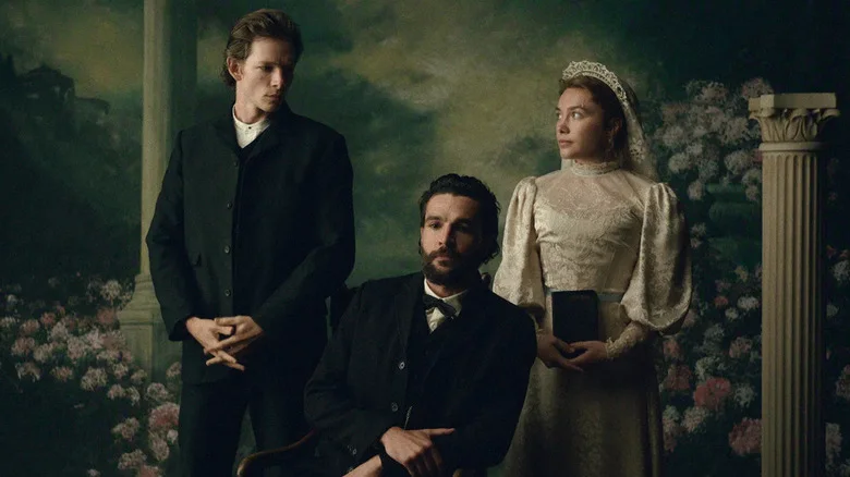 Charles, Adam, and Cathy posing for a portrait in East of Eden