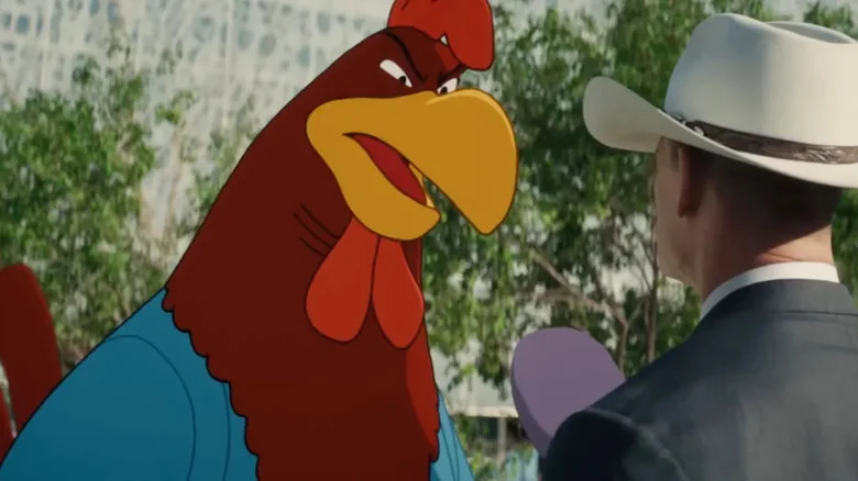 Foghorn Leghorn looking CEO-ish in Coyote vs. Acme