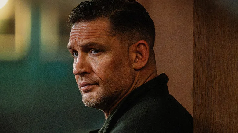 Tom Hardy's Harry Da Souza is seen in closeup In MobLand
