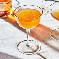 Applejack sour cocktail