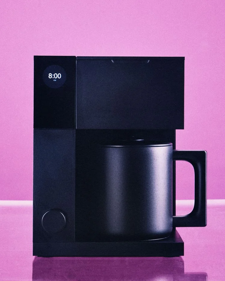 A Fellow Aidan drip coffee maker.