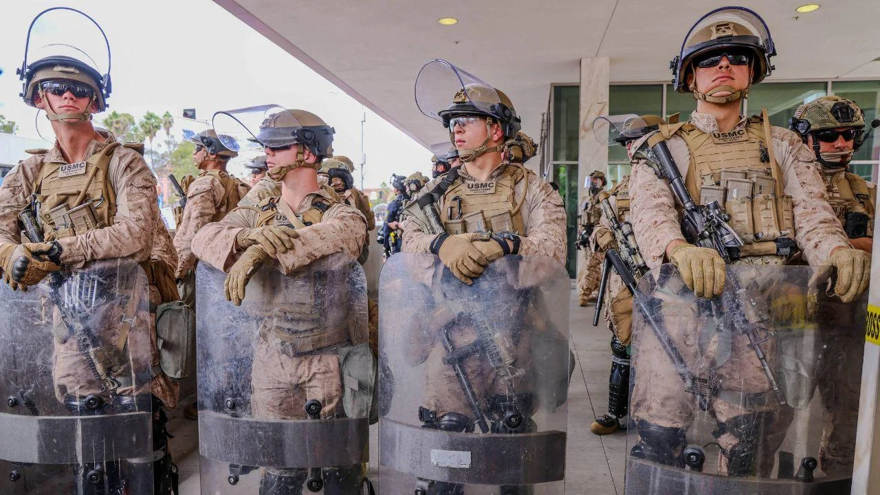 Photo of Trump sent the National Guard to Los Angeles in 2025. 