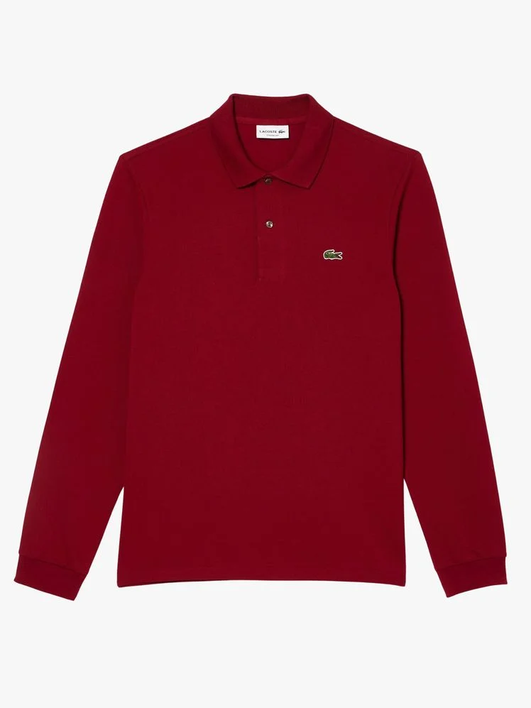 Pique polo shirt on a flat background.