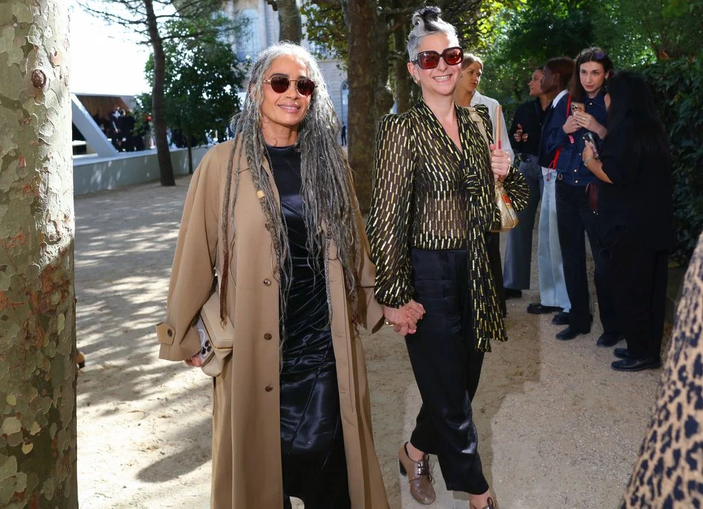 Image may contain Lisa Bonet Clothing Coat Accessories Sunglasses Adult Person Wedding Hair Blazer and Jacket