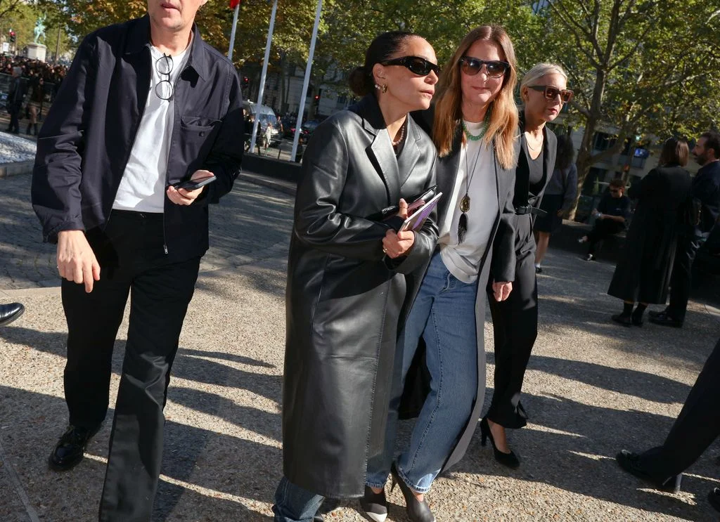 Image may contain Cree Summer Lidia Yuknavitch Clothing Coat Jacket Blazer Adult Person Footwear and High Heel
