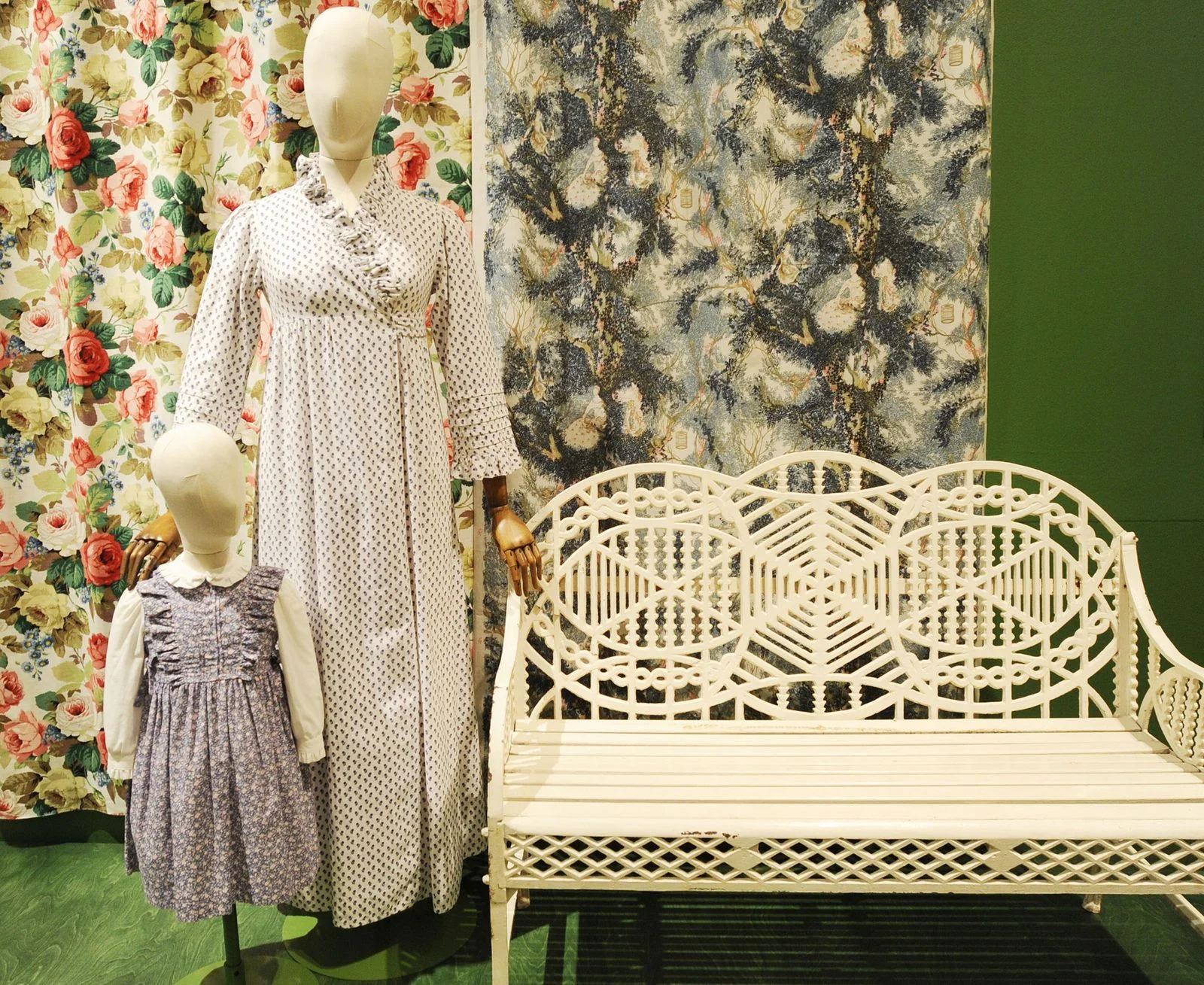 Image may contain Bench Furniture Child Person Adult Mannequin Accessories Jewelry and Necklace