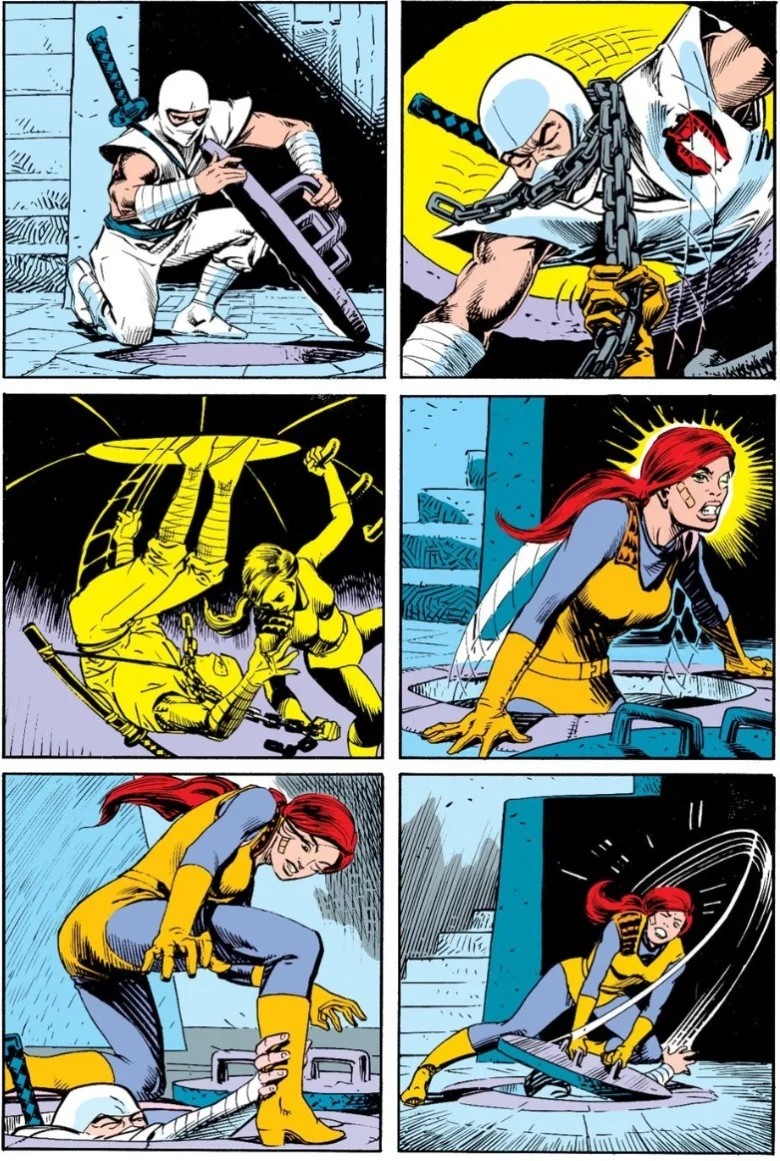 G.I. Joe Silent Interlude Scarlett escapes Storm Shadow