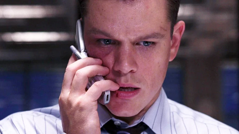 Colin Sullivan on his phone in The Departed